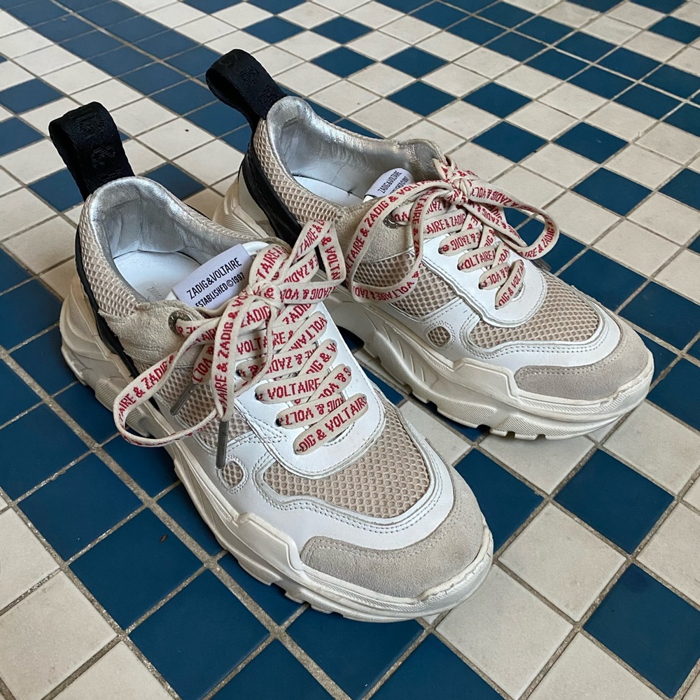 Zadig & Voltaire Chunky Dad Platform Sneaker size 9